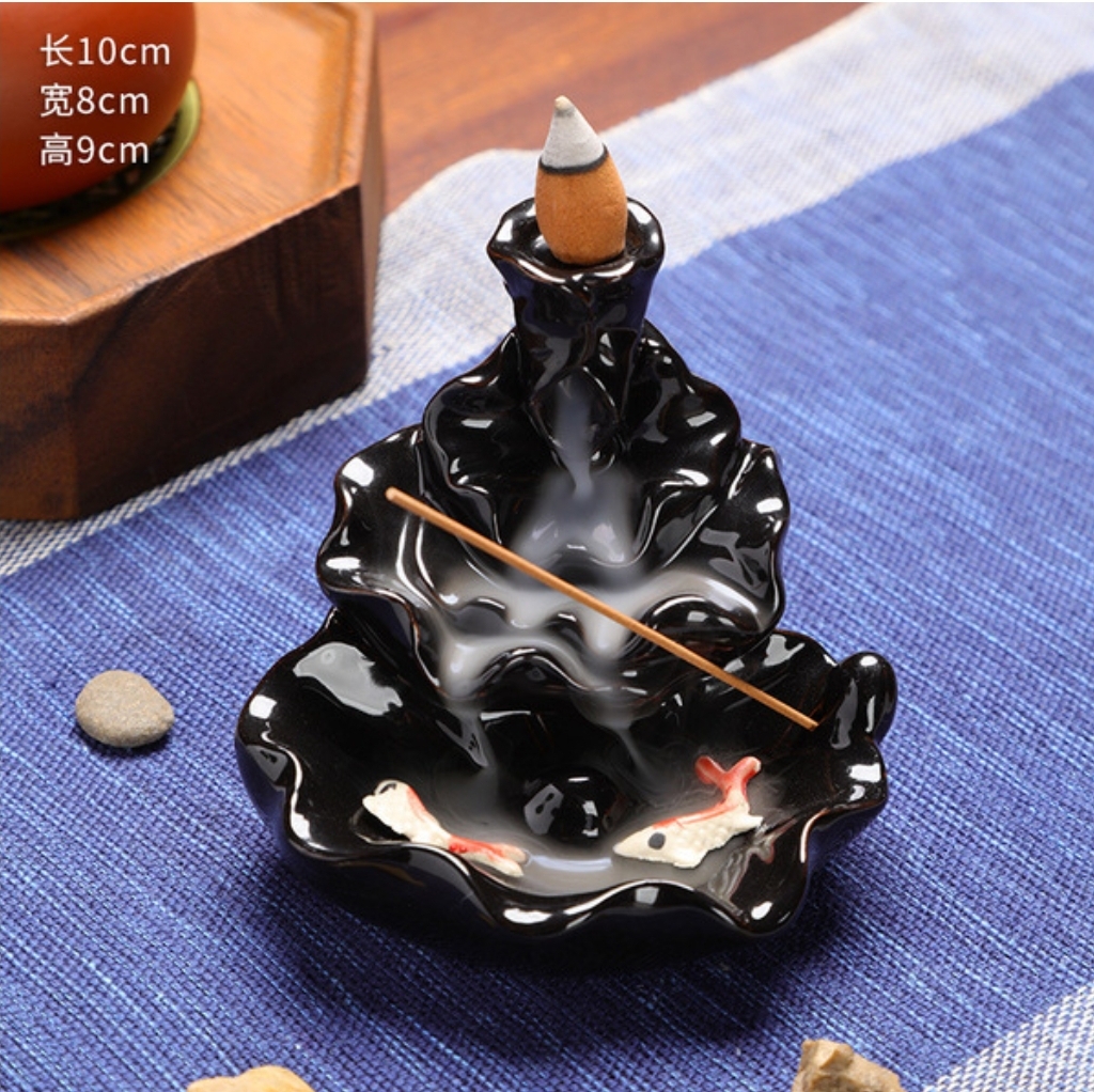 Screenshot_20250210_170034_SkyBuy Black-Glazed Lotus Leaf Backflow Incense Burner - Image 1