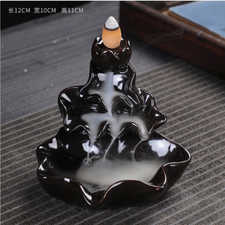 Black style 1 Backflow Incense Burner - Image 1